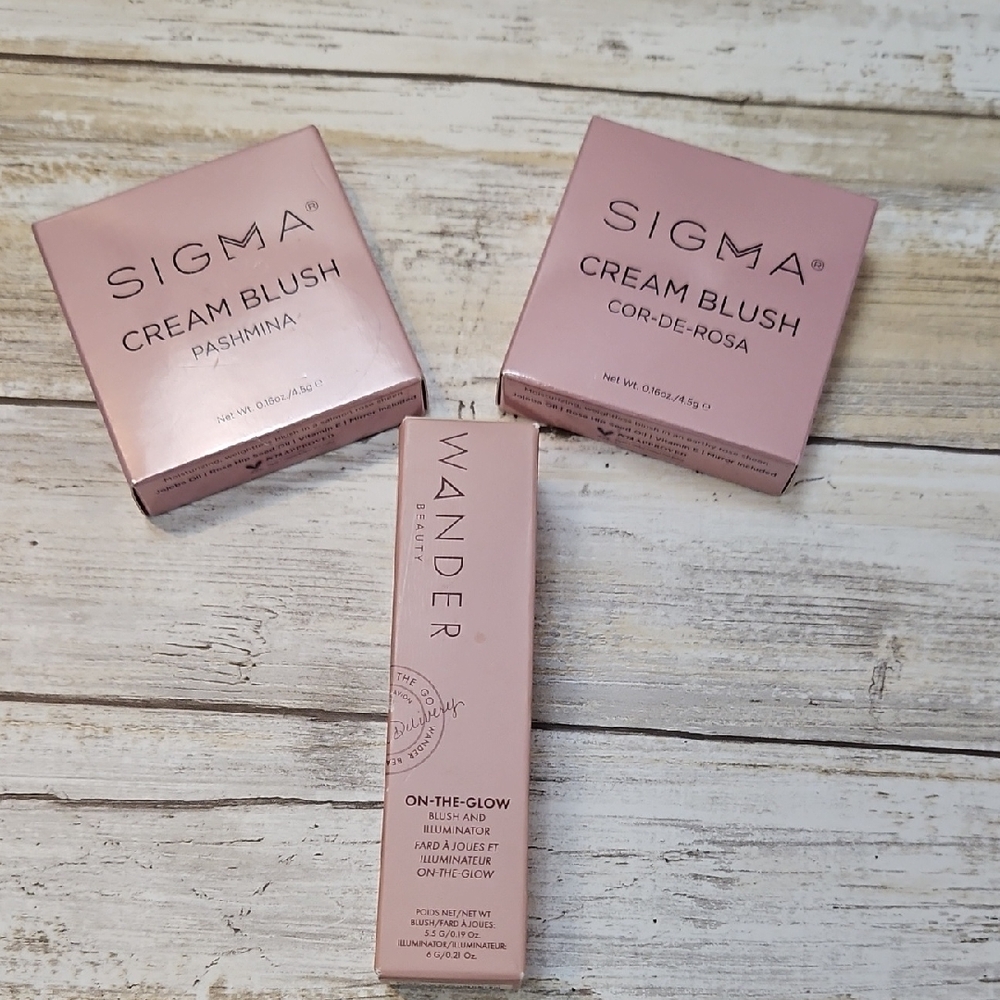 Sigma Cream Blush Set with Wander Beauty Stick